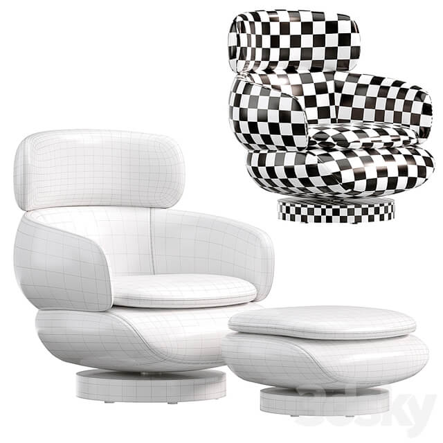 Vivienne High Armchair by Minotti