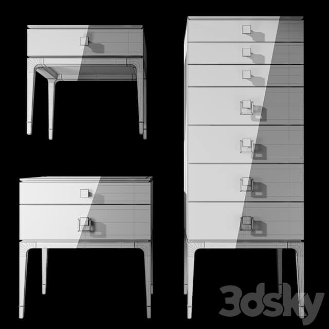 Chest of drawers bedside table Nara Galimberti Nino