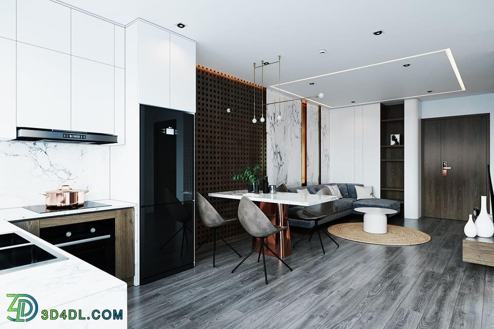 3D Interior Apartment 50 Scene File 3dsmax By DucNguyen 