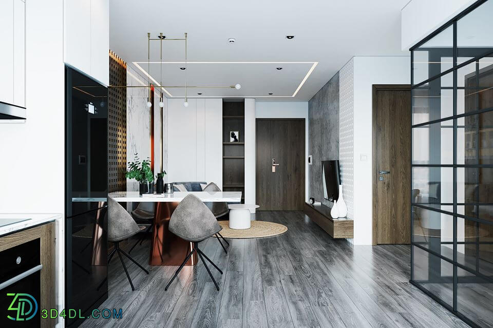 3D Interior Apartment 50 Scene File 3dsmax By DucNguyen 