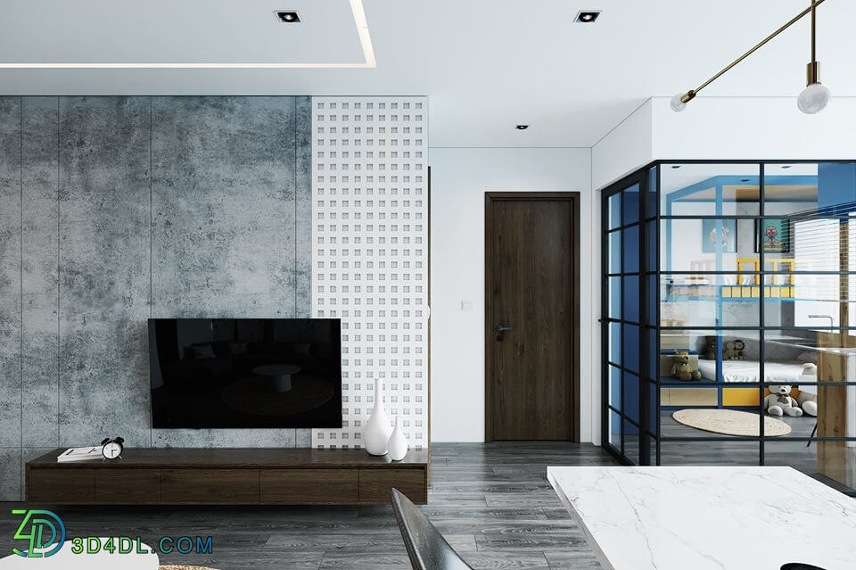 3D Interior Apartment 50 Scene File 3dsmax By DucNguyen 