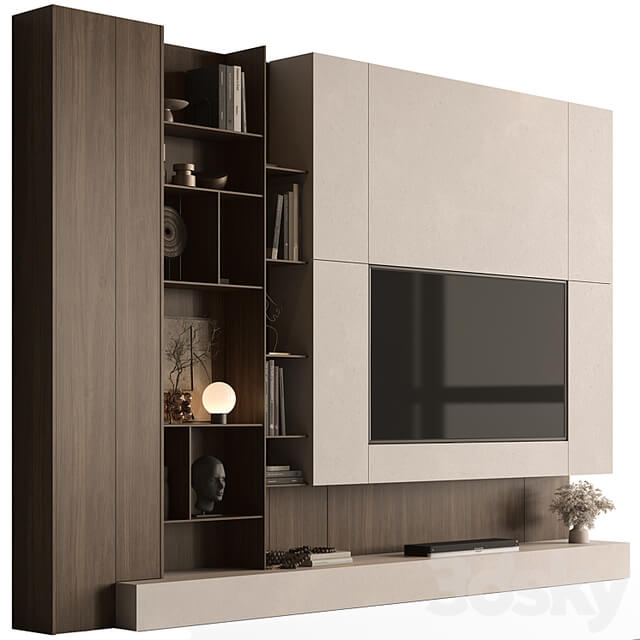TV Wall Wooden Set 195