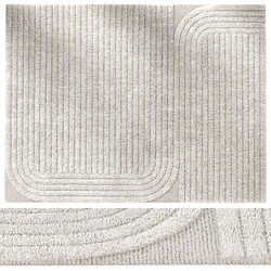 Erden Furrow – Natural White rug 