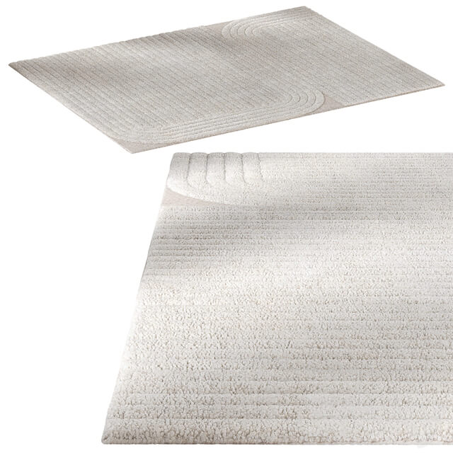 Erden Furrow – Natural White rug