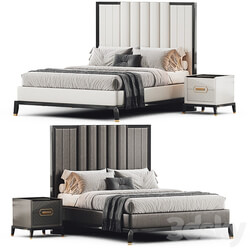 High End Art Deco Style Bed 