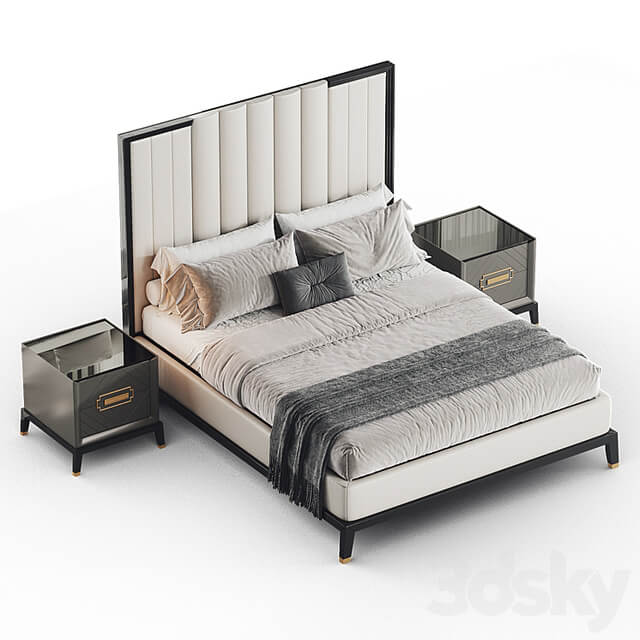 High End Art Deco Style Bed