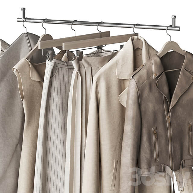 A set of clothes and accessories to fill a wardrobe or store and showroom