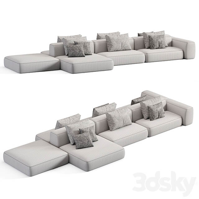Stone Sofa Modular Sofa By Tamamm