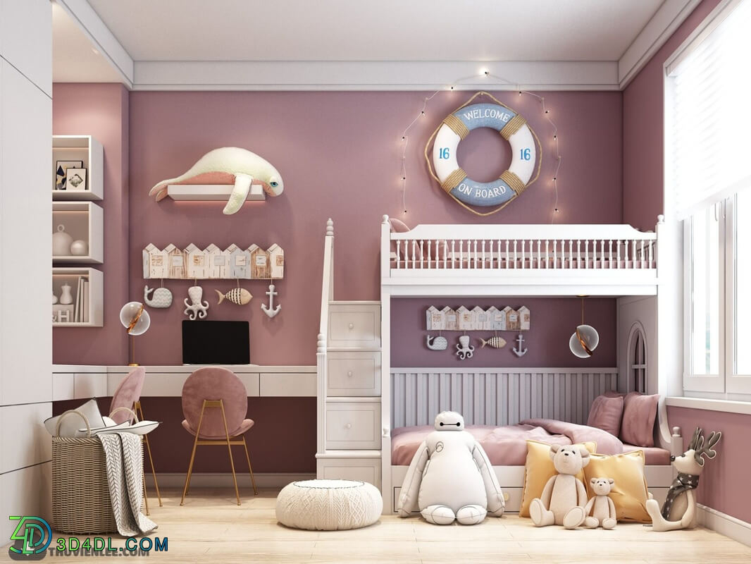 3D Model Interior Children Room 31 By HuyHieuLee