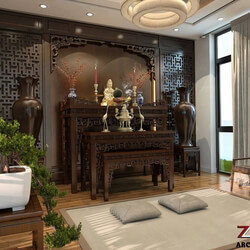 3D Interior Scenes File 3dsmax Model Altar room 2 