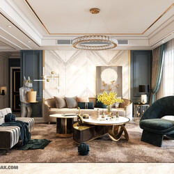 3D Interior Scene File 3dsmax Model Livingroom 359 By HuyHieuLee 