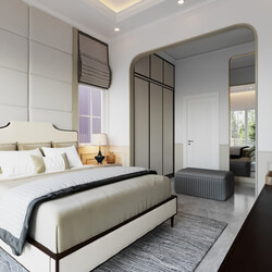  3D Model BedRoom Interior File 3dsmax By Trinh Do 