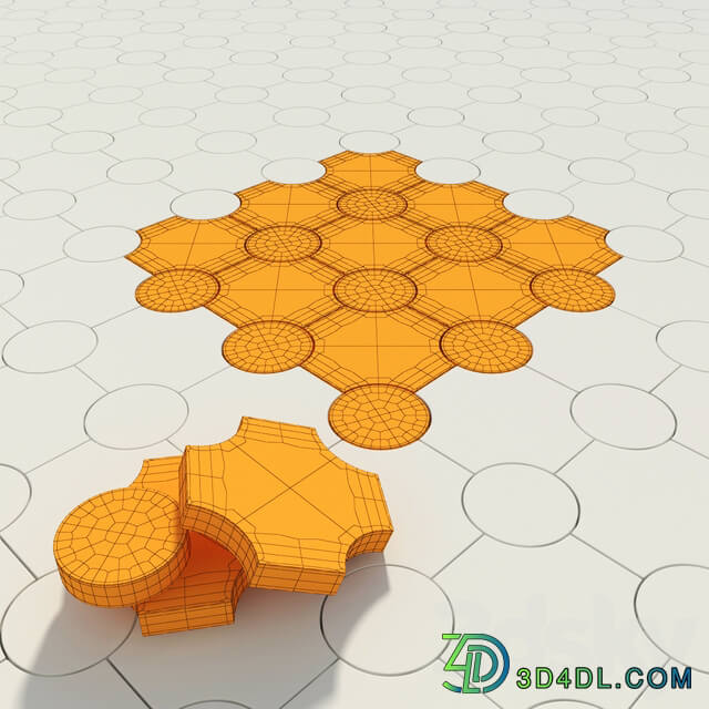 Paving stone 3D Models