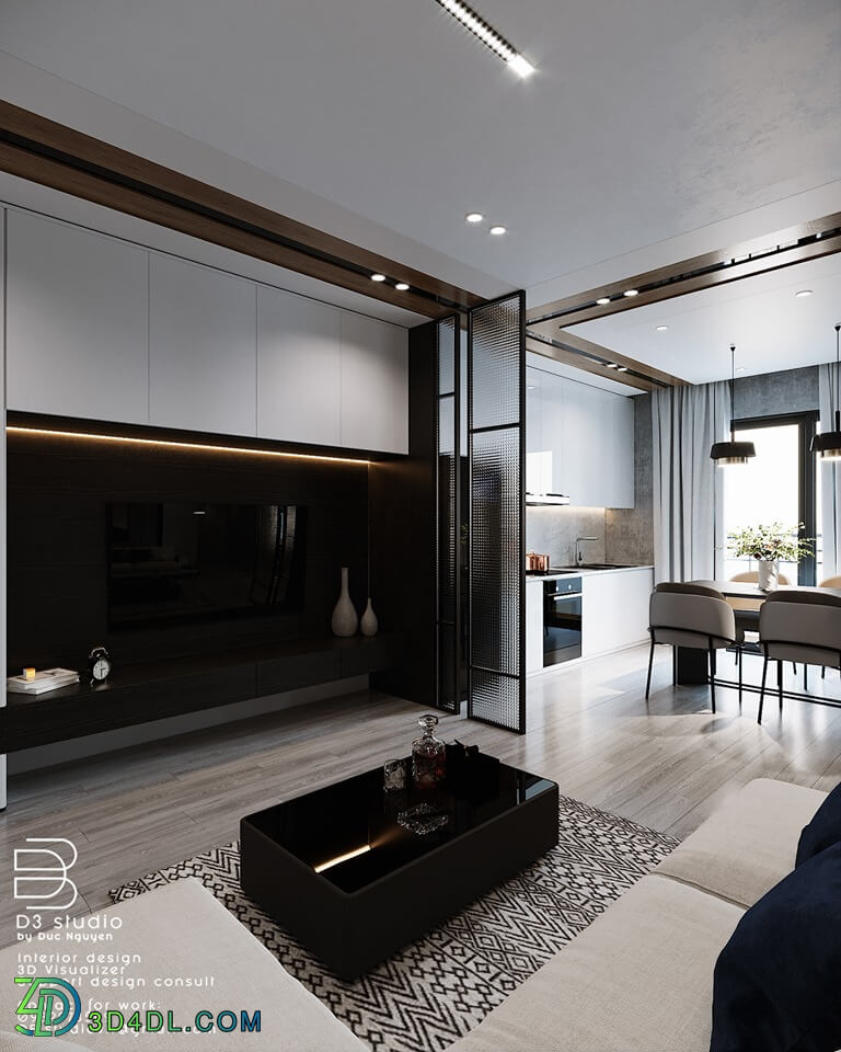 3D Interior Scenes File 3dsmax Model Livingroom 267 by DucNguyen