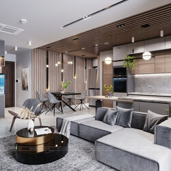 3D Interior Apartment 151 Scene File 3dsmax By QuangHuyTran 