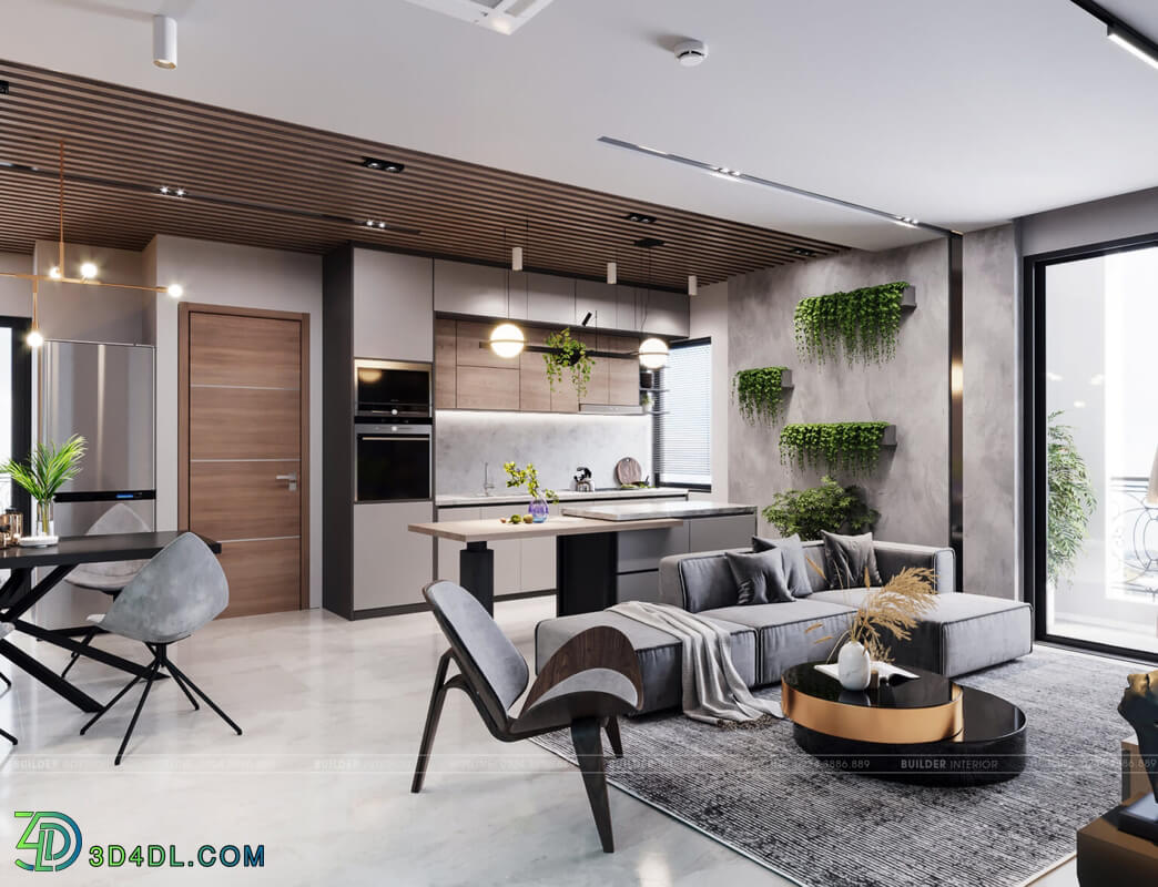 3D Interior Apartment 151 Scene File 3dsmax By QuangHuyTran