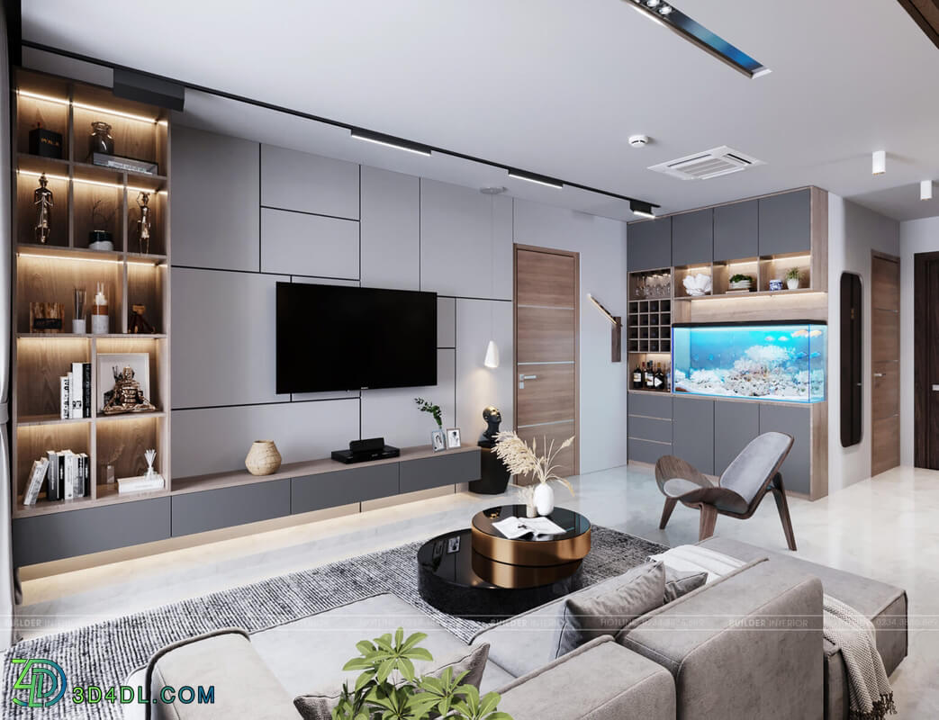 3D Interior Apartment 151 Scene File 3dsmax By QuangHuyTran