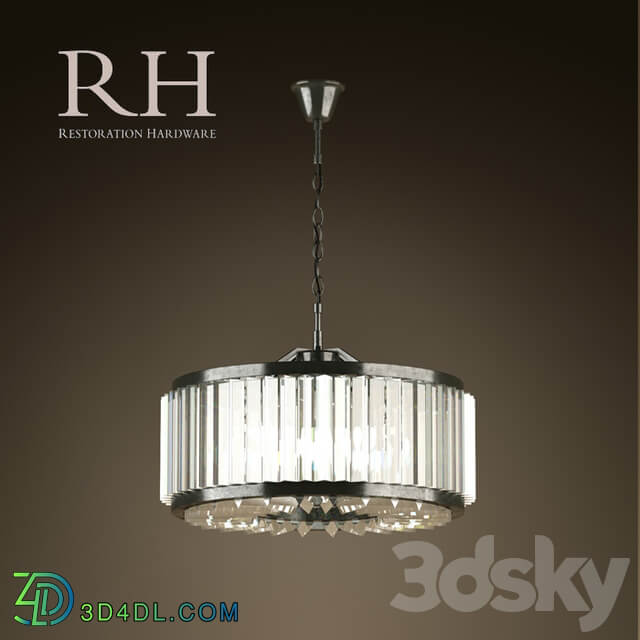 RH WELLES CRYSTAL CHANDELIER SMALL Pendant light 3D Models