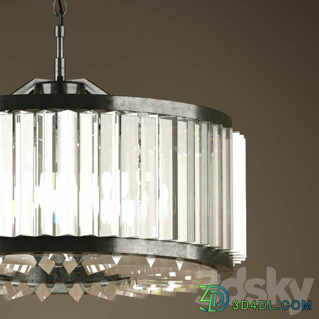 RH WELLES CRYSTAL CHANDELIER SMALL Pendant light 3D Models