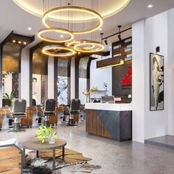 3D Interior Salon Scenes 3dsmax  