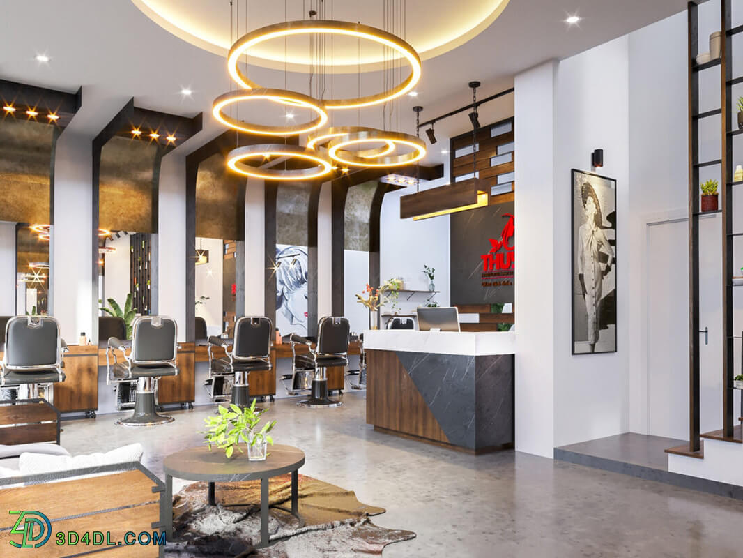 3D Interior Salon Scenes 3dsmax 