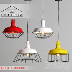 Luminaire suspension LOFT HOUSEP 63 1 P 63 2 P 63 3 P 63 4 Pendant light 3D Models 