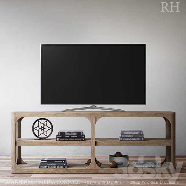 MARTENS 81in MEDIA CONSOLE Console 3D Models