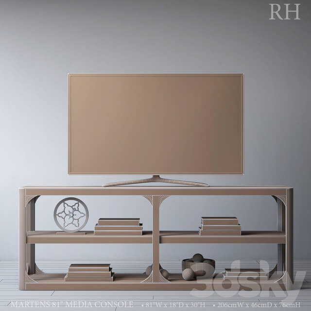 MARTENS 81in MEDIA CONSOLE Console 3D Models
