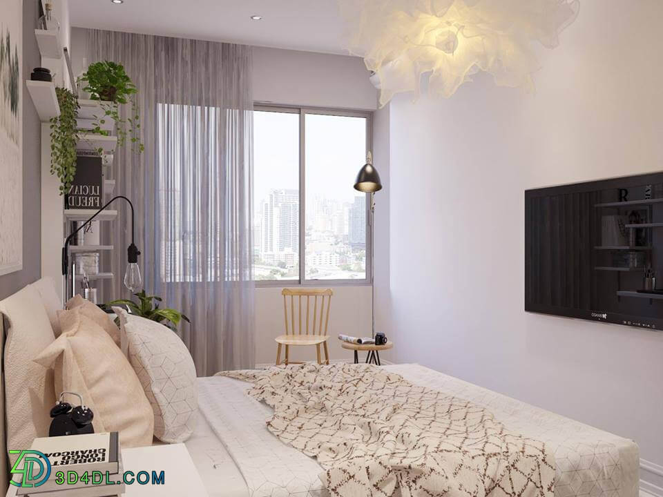 3D Interior Scenes File 3dsmax Model Bedroom 22