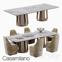 Table Chair casamilano kandinsky table with charlotte chair 