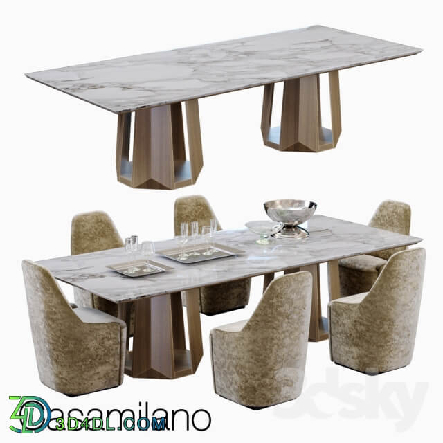 Table Chair casamilano kandinsky table with charlotte chair