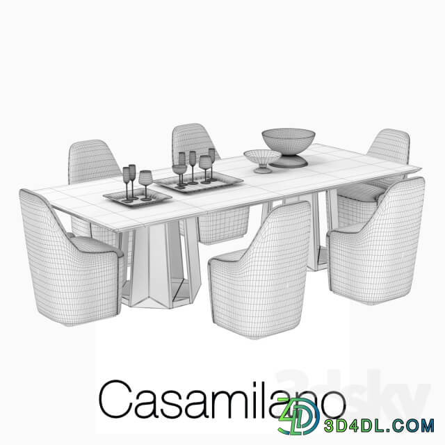 Table Chair casamilano kandinsky table with charlotte chair