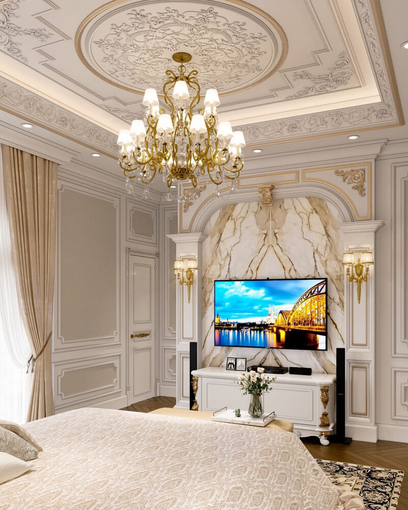  3D Interior Neoclassical Bedroom Model by Hoang Dao Ngoc