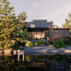 3D Exterior House Scene Model 3dsmax By Ng Thang 