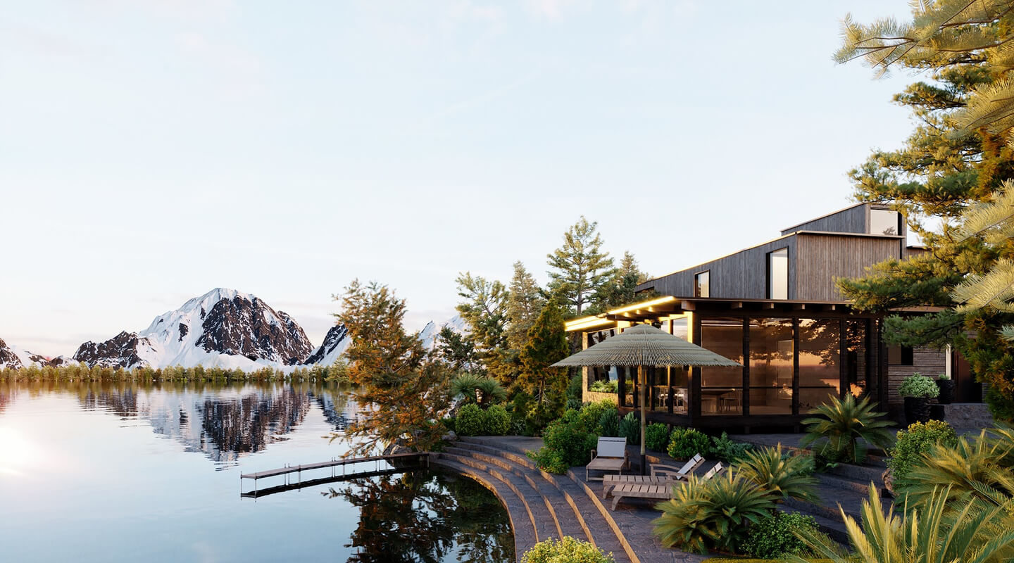 3D Exterior House Scene Model 3dsmax By Ng Thang