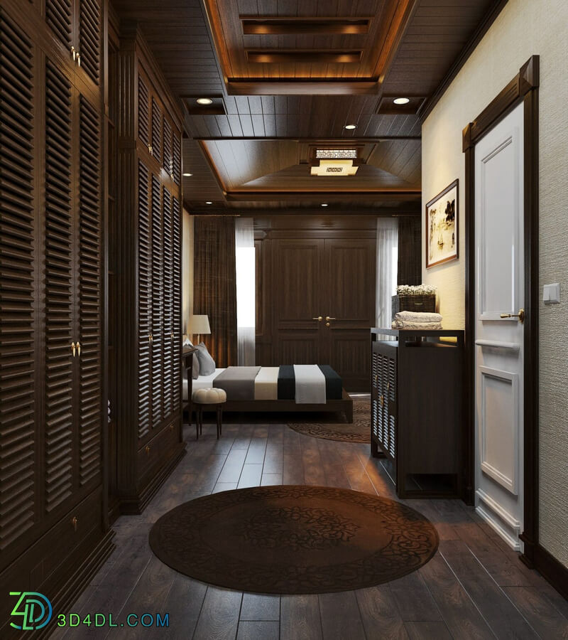 3D Interior Scenes File 3dsmax Model Bedroom 362 By Manhlinh Kyzen