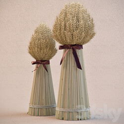 Decorative sheaves of ears 3D Models 