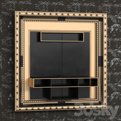 Front panel tv. VISMARA Frame Art Deco 3D Models 