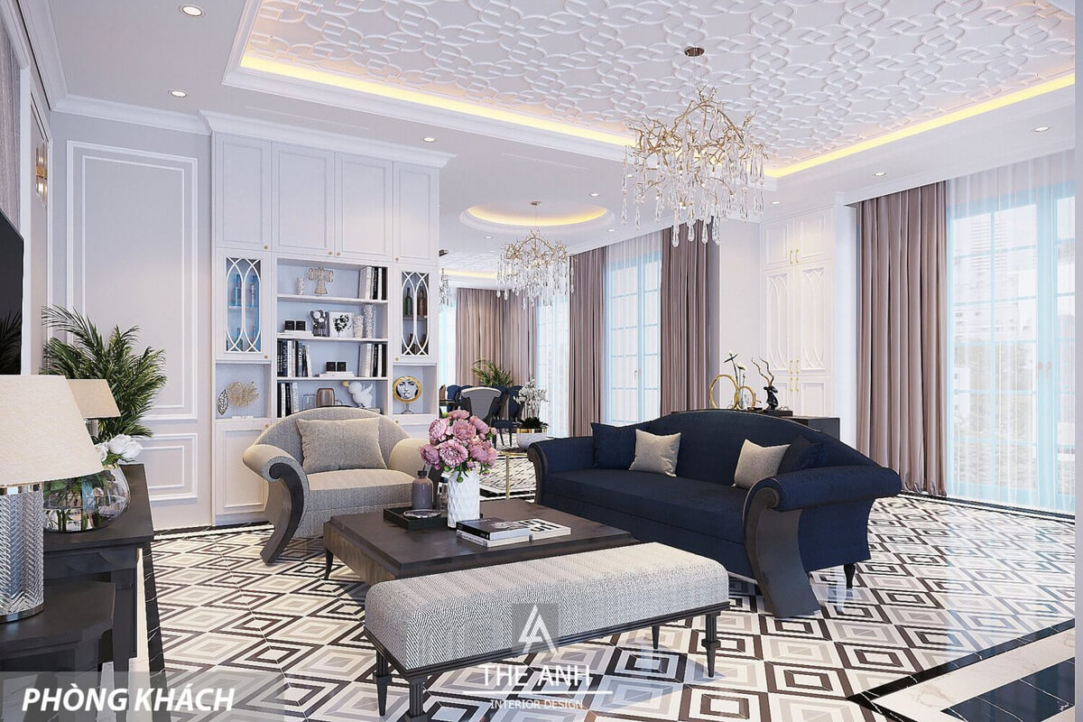  Living Room- Kitchen Interior Model By Luong Anh