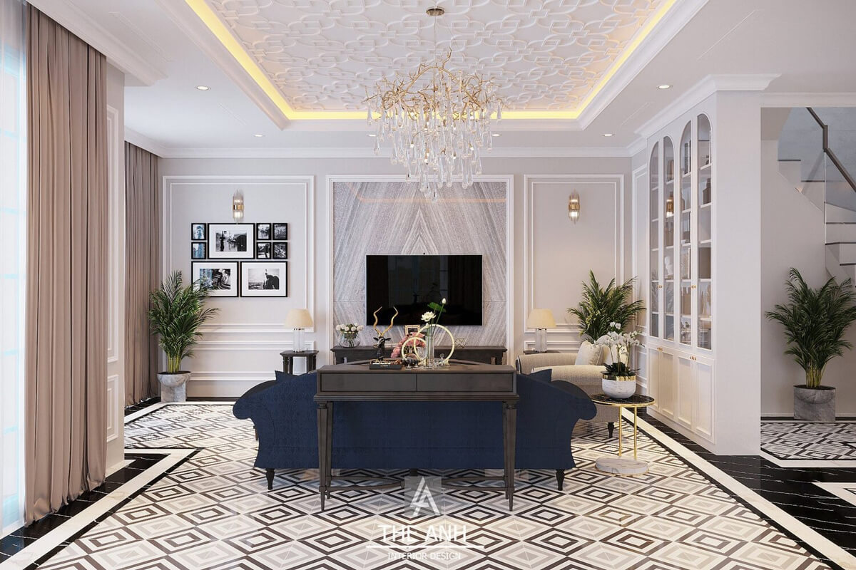  Living Room- Kitchen Interior Model By Luong Anh