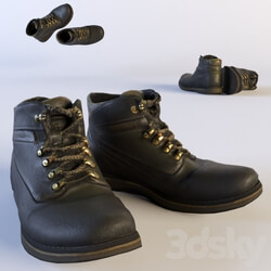 Winter boots Footwear 3D Models 