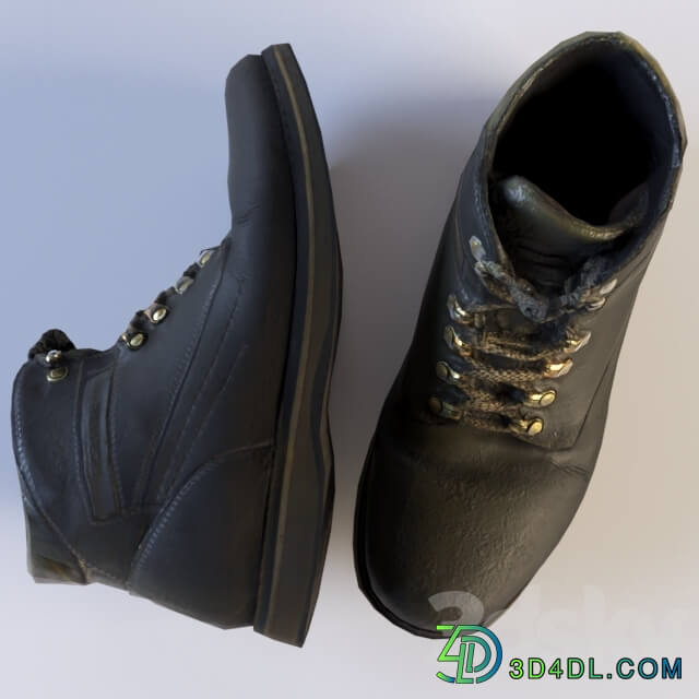 Winter boots Footwear 3D Models