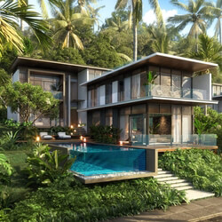  Tropical Villa Exterior By Doan Hieu 