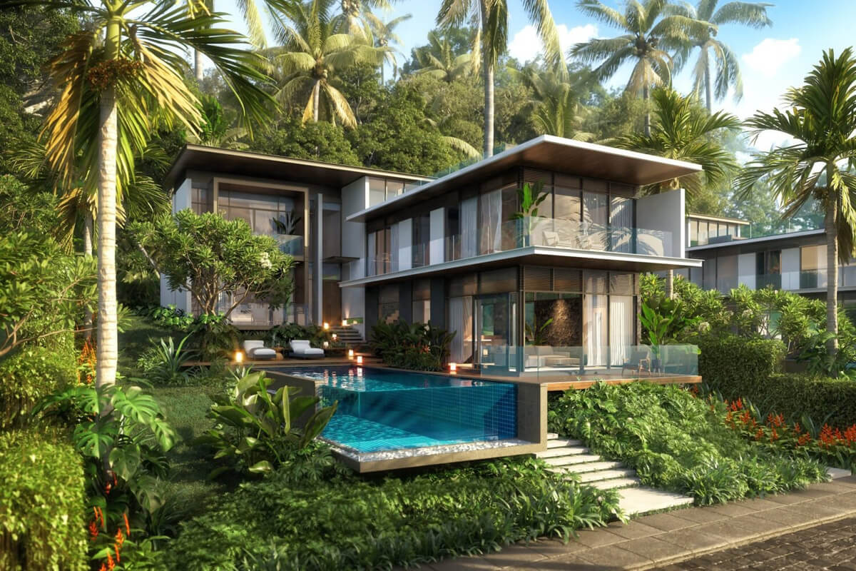  Tropical Villa Exterior By Doan Hieu