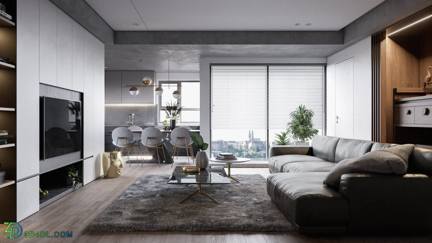 3D Interior Apartment 149 Scene File 3dsmax By Nam Do