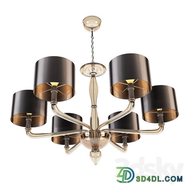 Villaverde Murano Luna Pendant light 3D Models