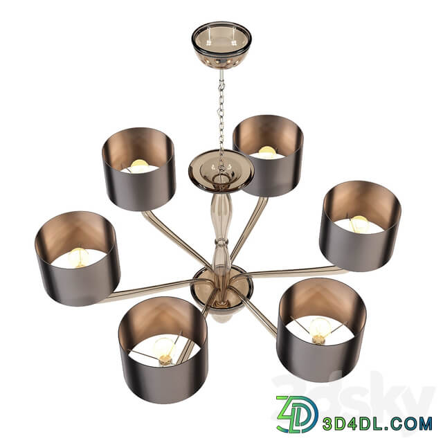 Villaverde Murano Luna Pendant light 3D Models