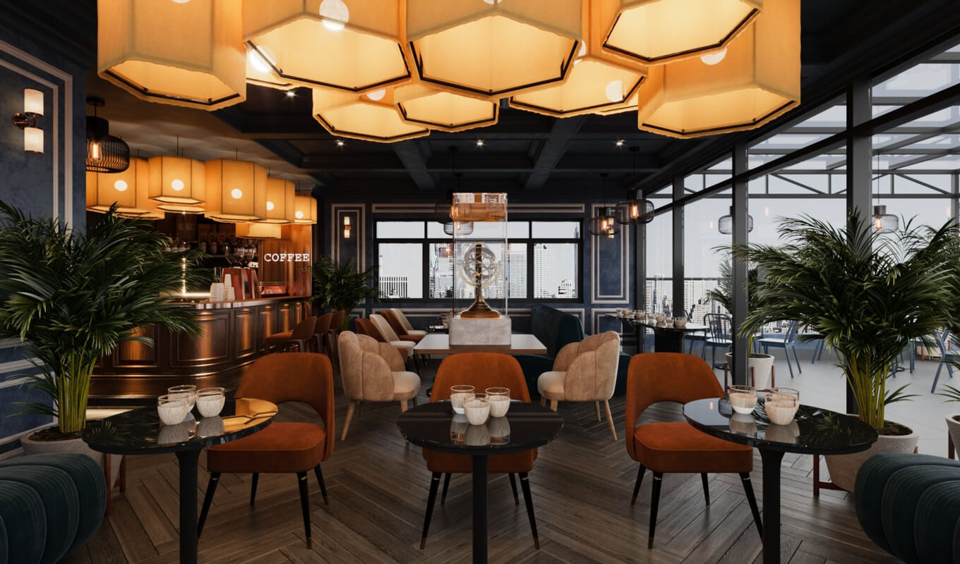 3D Model Interior Coffee 105 Scenes File 3dsmax By Tran Tien Viet