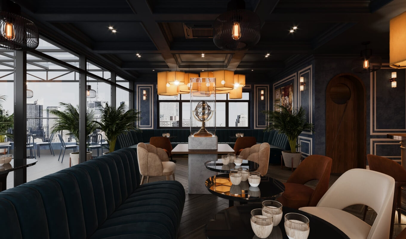 3D Model Interior Coffee 105 Scenes File 3dsmax By Tran Tien Viet