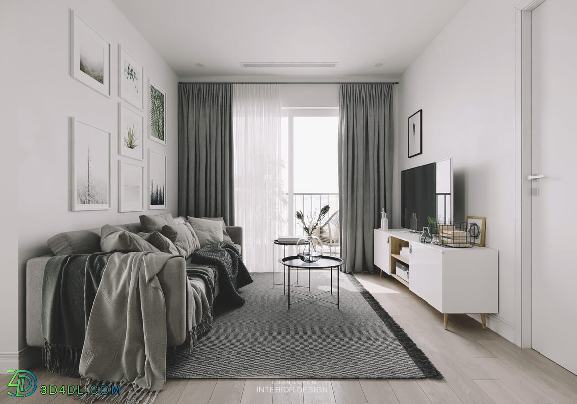 3D Interior Apartment 148 Scene File 3dsmax By NguyenLuc